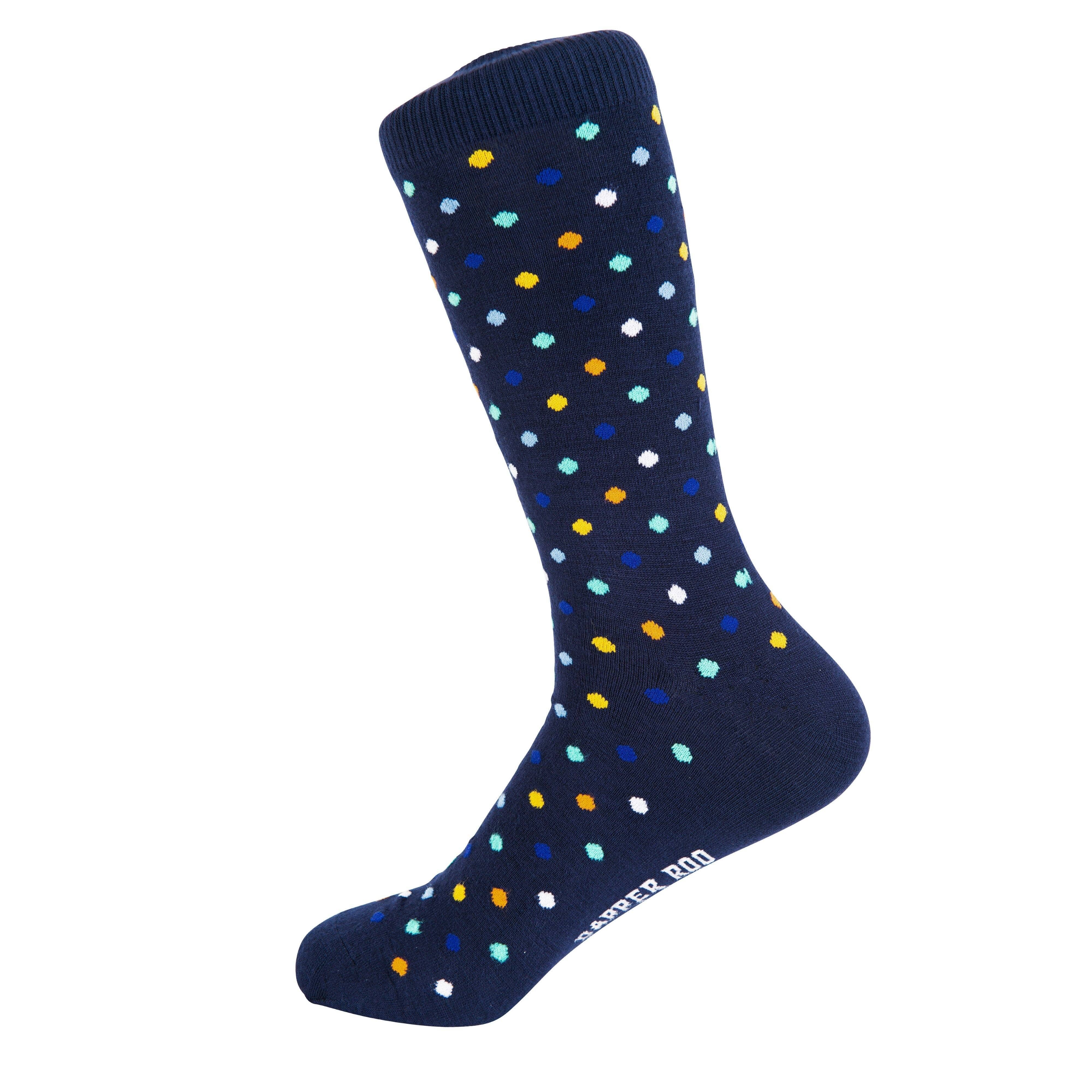 Spotted Multi Dot Bamboo Socks by Dapper Roo Socks Dapper Roo 