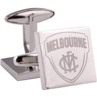 Silver Melbourne FC AFL Cufflinks Novelty Cufflinks AFL Silver Melbourne FC AFL Cufflinks