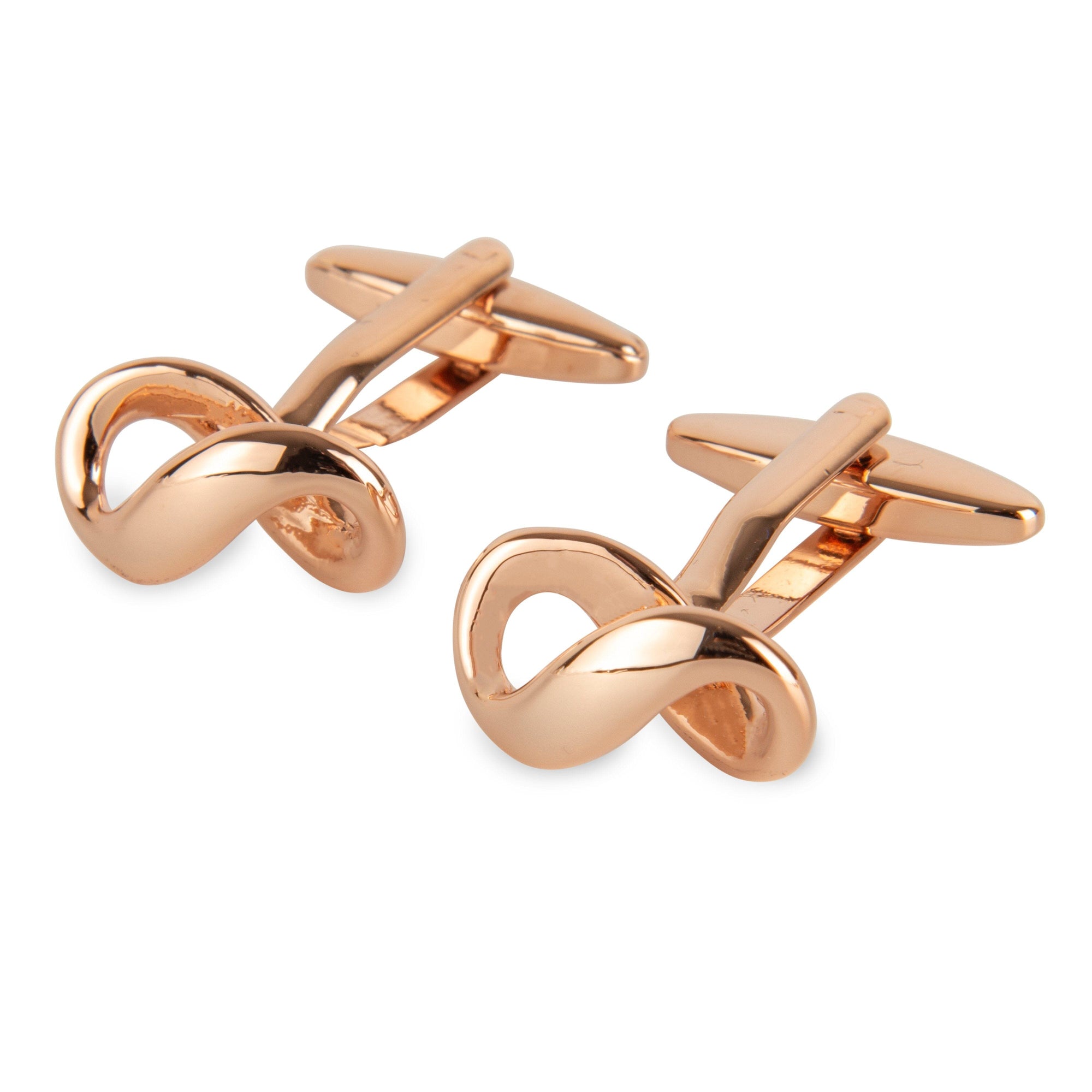 Rose Gold Infinity Symbol Cufflinks Novelty Cufflinks Clinks Australia Rose Gold Infinity Symbol Cufflinks 