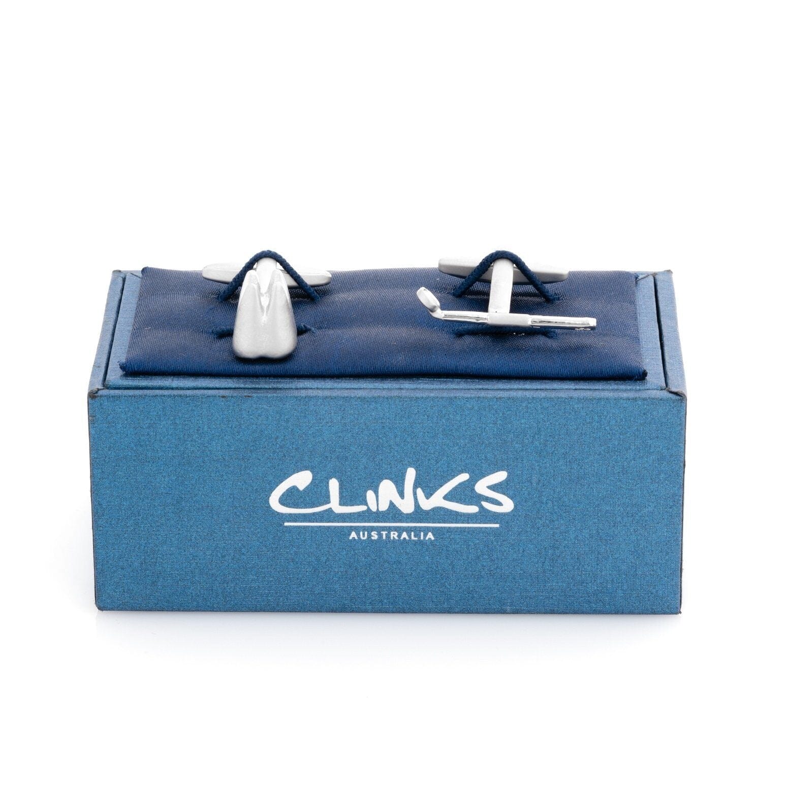 Dentist Tooth and Mirror Cufflinks Novelty Cufflinks Clinks Australia 