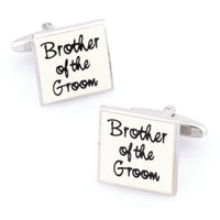Brother of the Groom White Wedding Cufflinks Wedding Cufflinks Clinks Australia Brother of the Groom White Cufflinks
