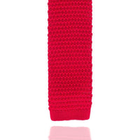 Red Knitted Tie Ties Cuffed.com.au