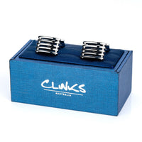 Steel Bar Cufflinks Classic & Modern Cufflinks Clinks Australia