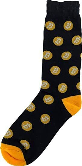 Bitcoin Sock in Black Socks Alynn 
