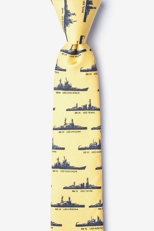 U.S. Battleships Skinny Tie Ties Alynn 