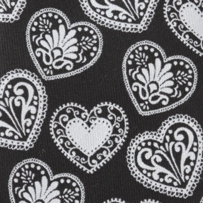 Black and White Paisley Heart Men's Tie Ties Clinks Australia 
