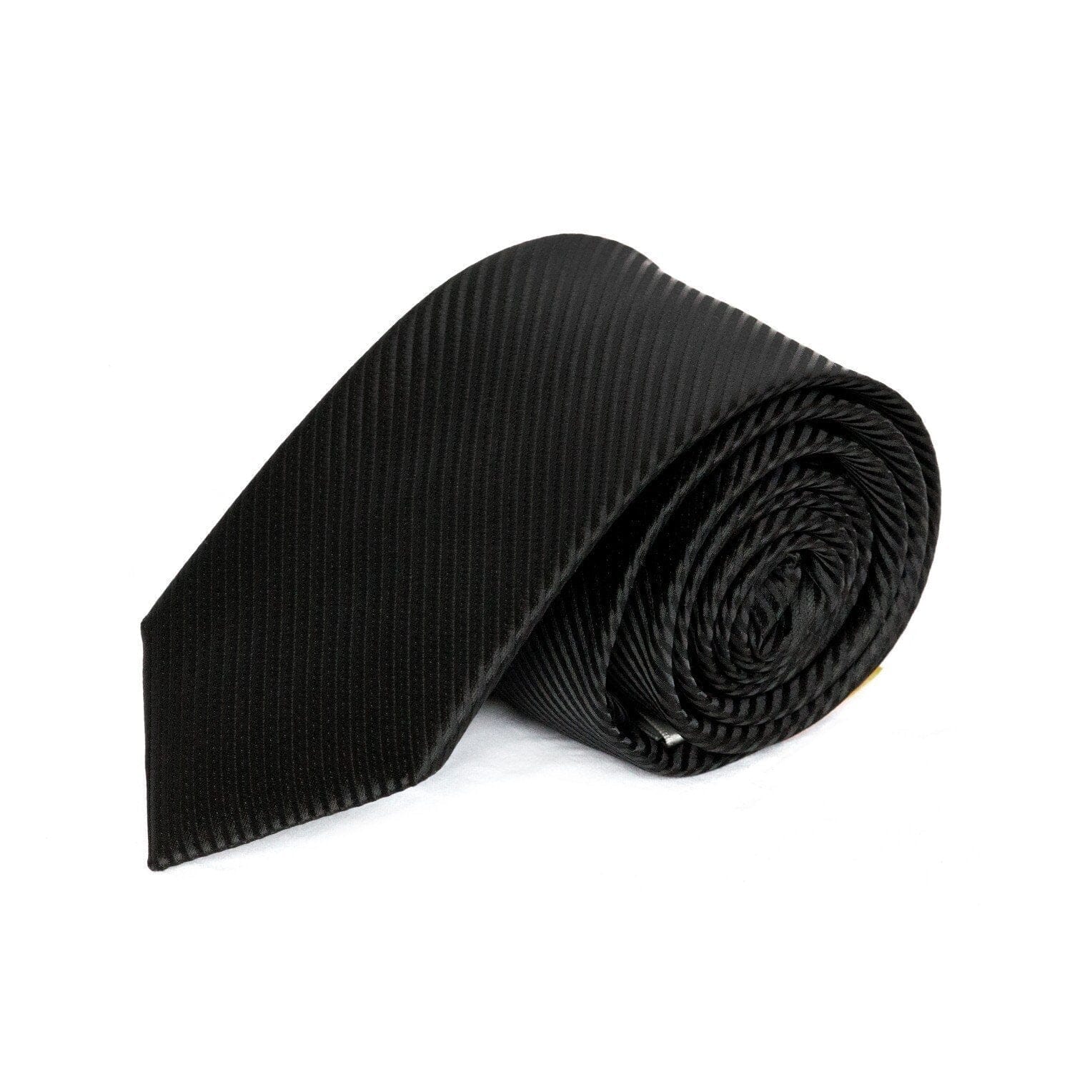 Black Diagonal Textured MF Tie Ties Cuffed.com.au 