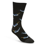 Mens Knarly Narwhal Sock Socks Bamboozld