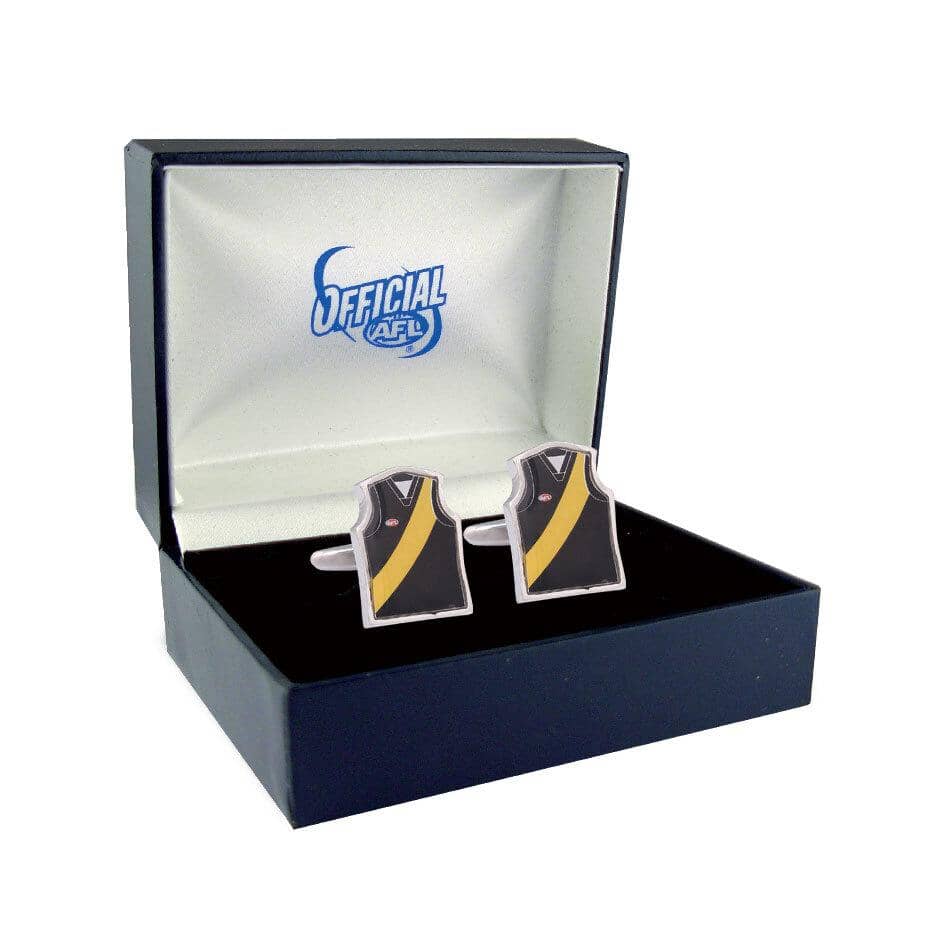 Richmond Tigers Guernsey Cufflinks Novelty Cufflinks AFL Default 