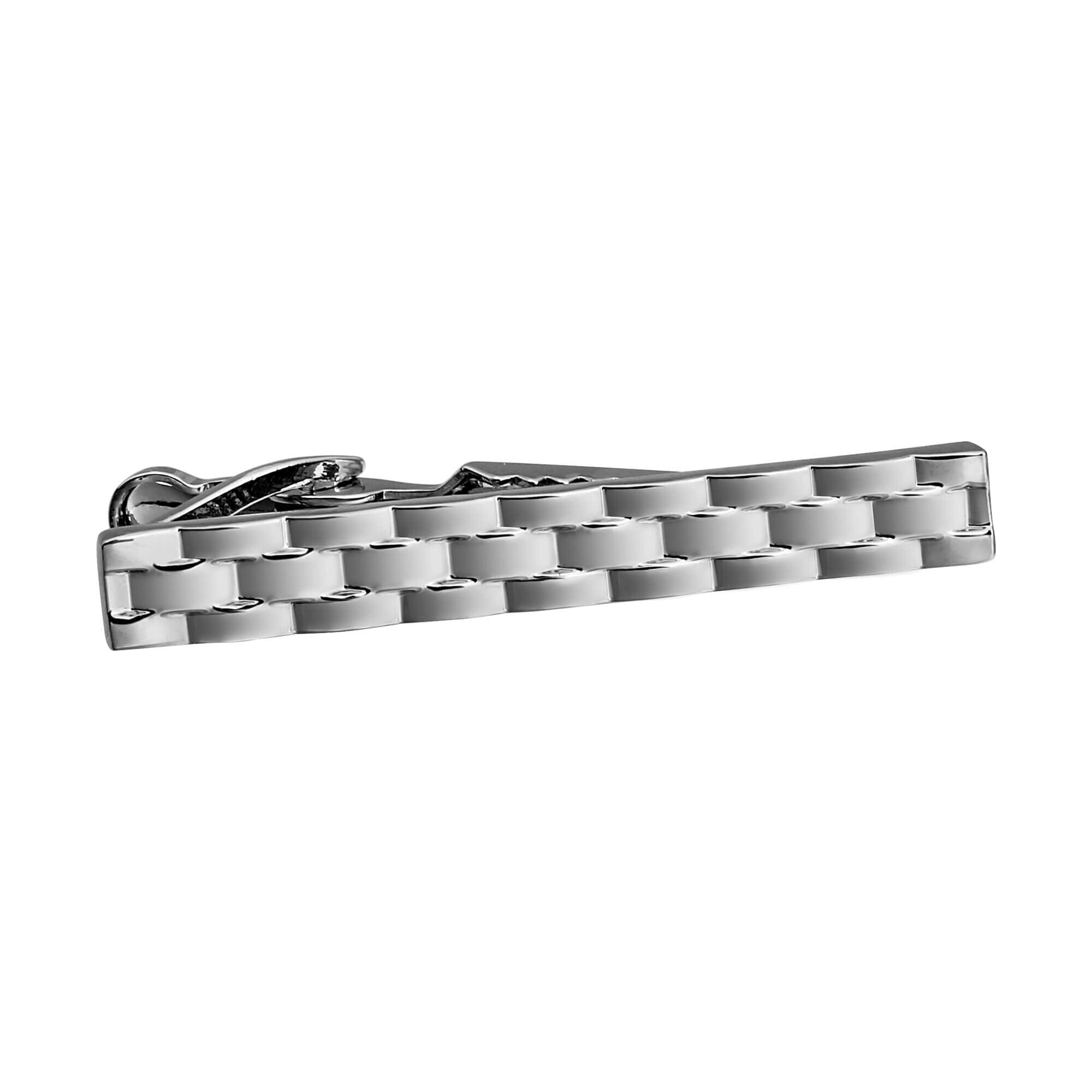 Silver Woven Tie Clip Tie Clips Clinks Australia 