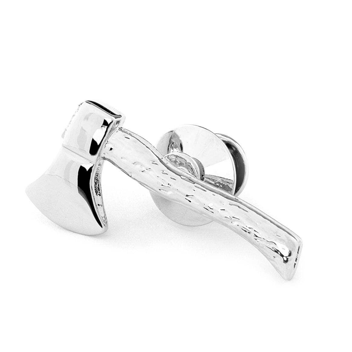 Silver Axe Lapel Pin Lapel Pin Clinks 