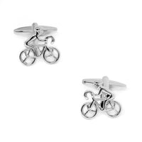 Silver Bicycle Cyclist Cufflinks Novelty Cufflinks Clinks Australia Silver Bicycle Cyclist Cufflinks