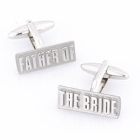 Father of the Bride Raised Lettering Wedding Cufflinks Wedding Cufflinks Clinks Australia Father of the Bride Raised Lettering Cufflinks