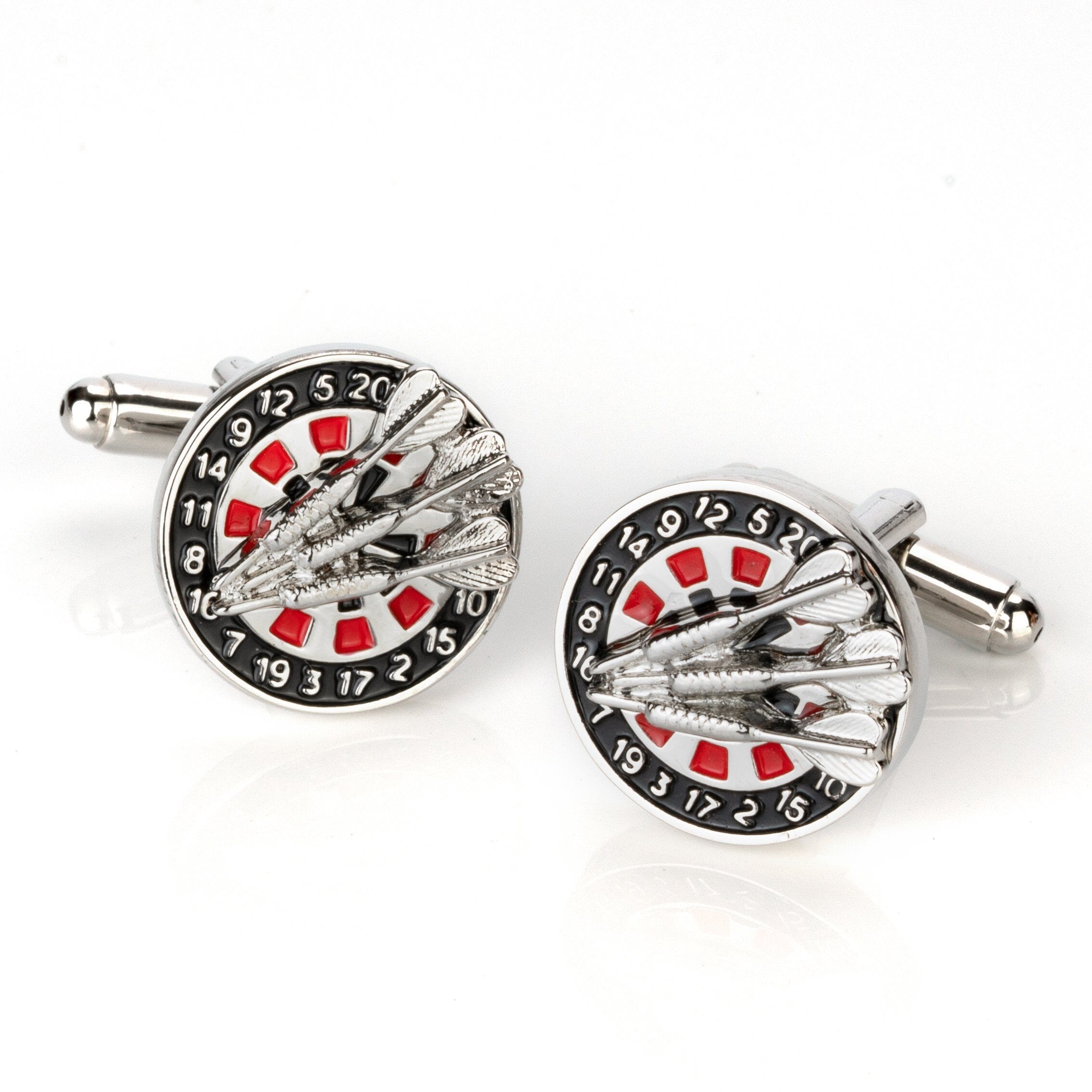Darts and Board Cufflinks Novelty Cufflinks Clinks Australia 