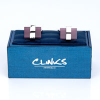Charcoal Ice Cateye Cufflinks Classic & Modern Cufflinks Clinks Australia