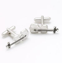 Violin with Strings Cufflinks Novelty Cufflinks Clinks Australia Violin with Strings Cufflinks