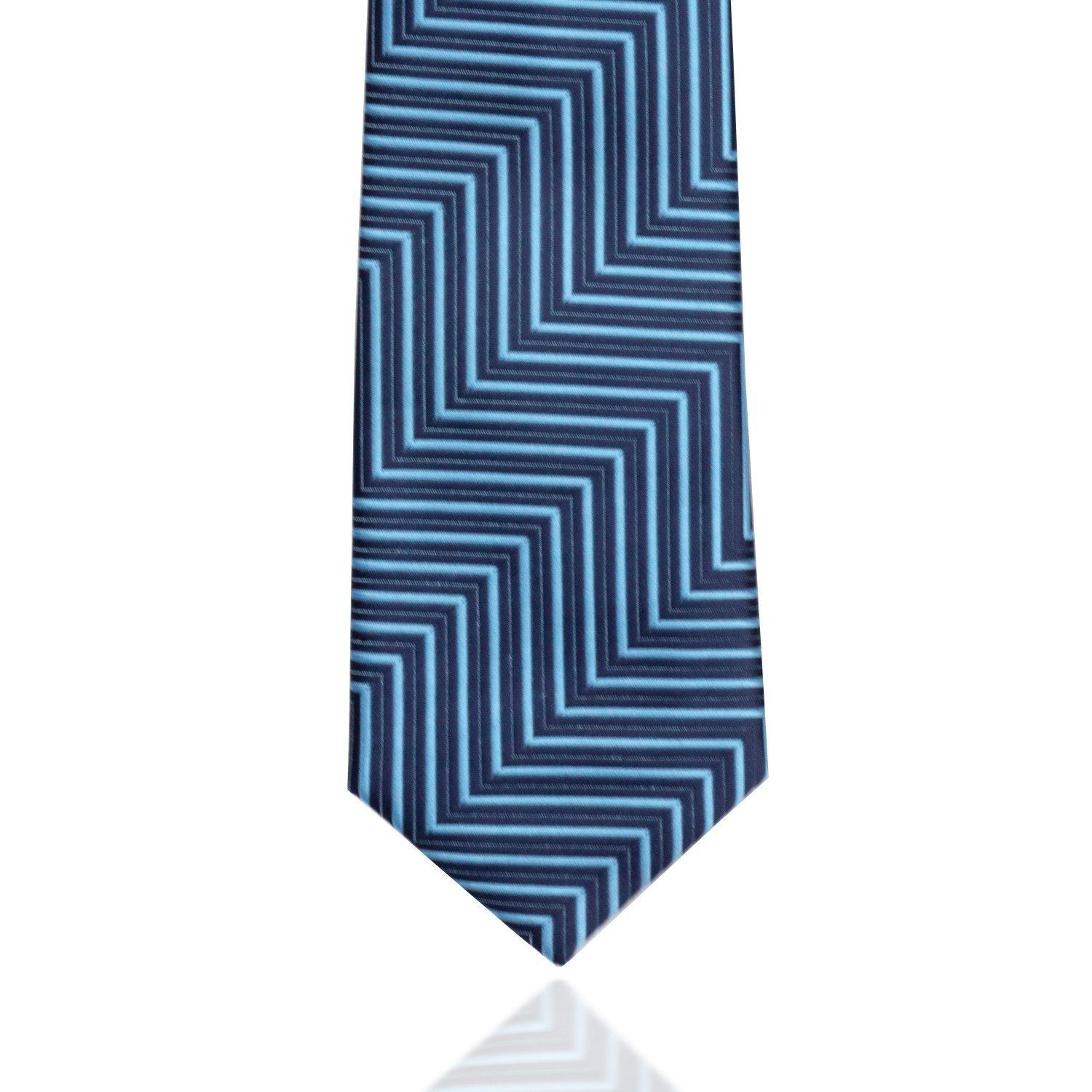 Blue Corners MF Tie, Tie, MF Tie, Blue, Microfibre, Men's Tie, TI0100, Cuffed, Clinks.com, Clinks Australia