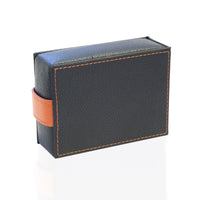 Real Leather Cufflink Wallet - Black Cufflink Boxes Clinks