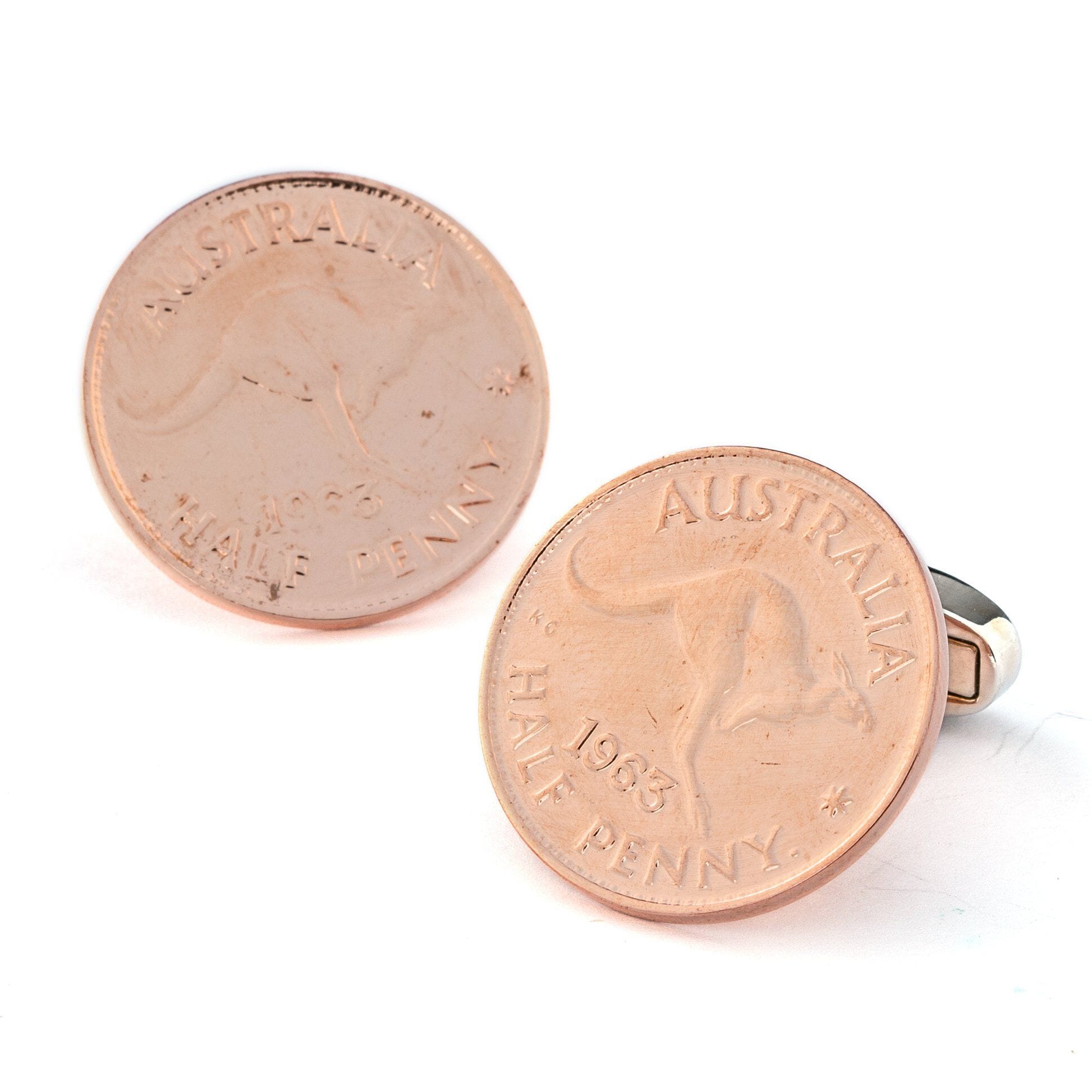Australian Half Penny Coin Cufflinks Novelty Cufflinks Clinks Australia 