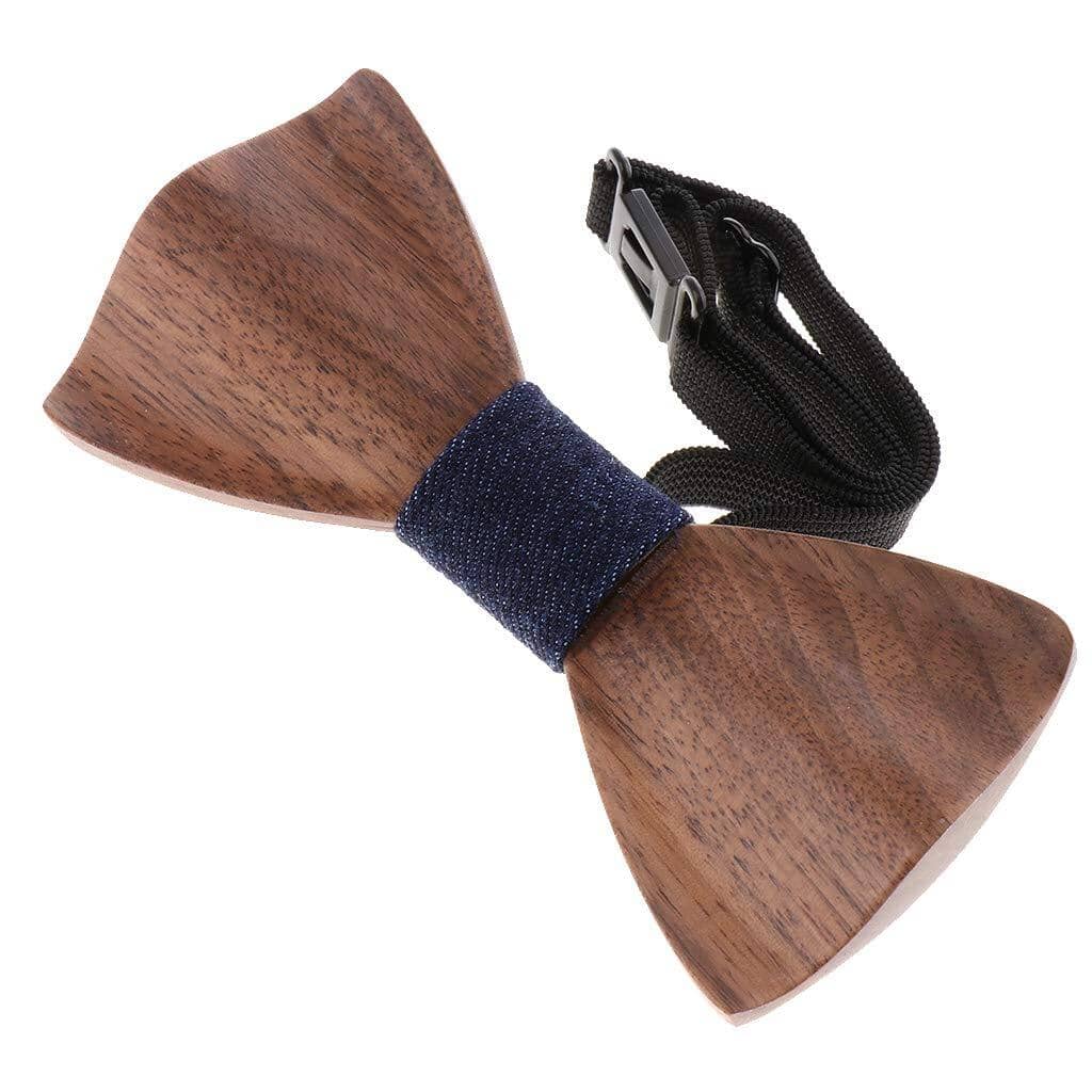 Dark Wood Denim Adult Bow Tie Bow Ties Clinks 