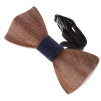 Dark Wood Denim Adult Bow Tie Bow Ties Clinks