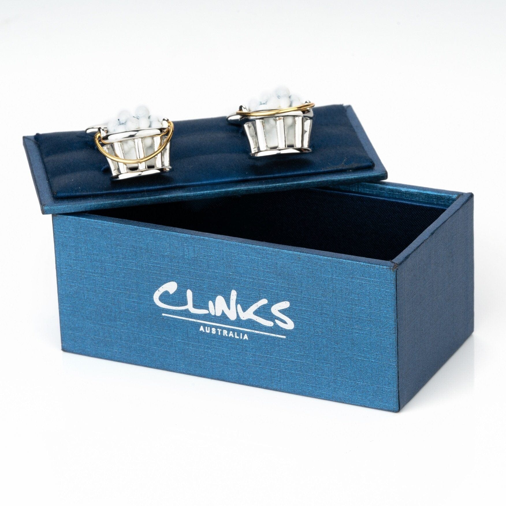 Bucket of Golf Balls Novelty Cufflinks Clinks Australia 