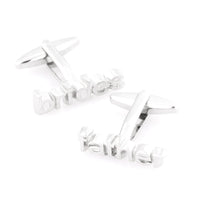 Brides Father cut-out style Wedding cufflinks Wedding Cufflinks Clinks Australia Brides Father cut-out style cufflinks