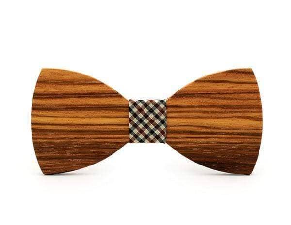 Zebra Wood Check Adult Bow Tie Bow Ties Clinks Australia Zebra Wood Check Adult Bow Tie 