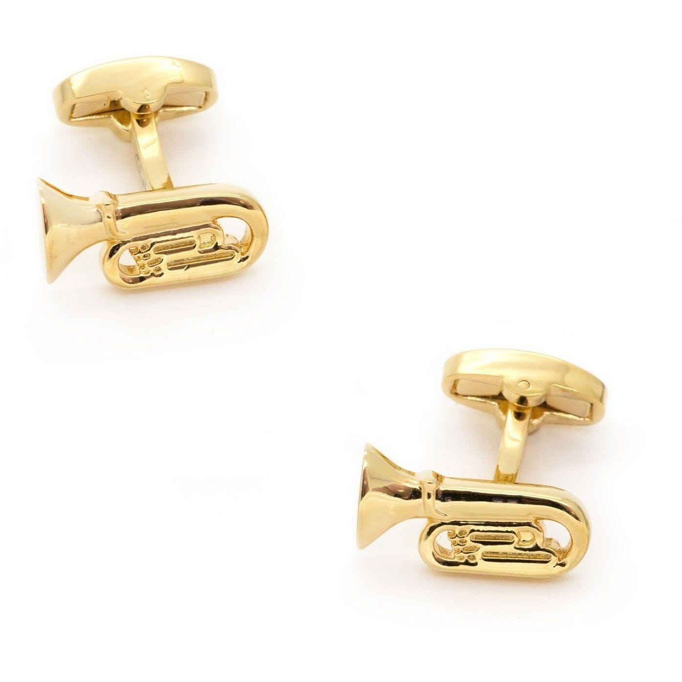 Tuba Cufflinks Gold Novelty Cufflinks Clinks Australia 