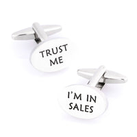 Trust Me, I'm in Sales Cufflinks Novelty Cufflinks Clinks Australia Trust Me, I'm in Sales Cufflinks