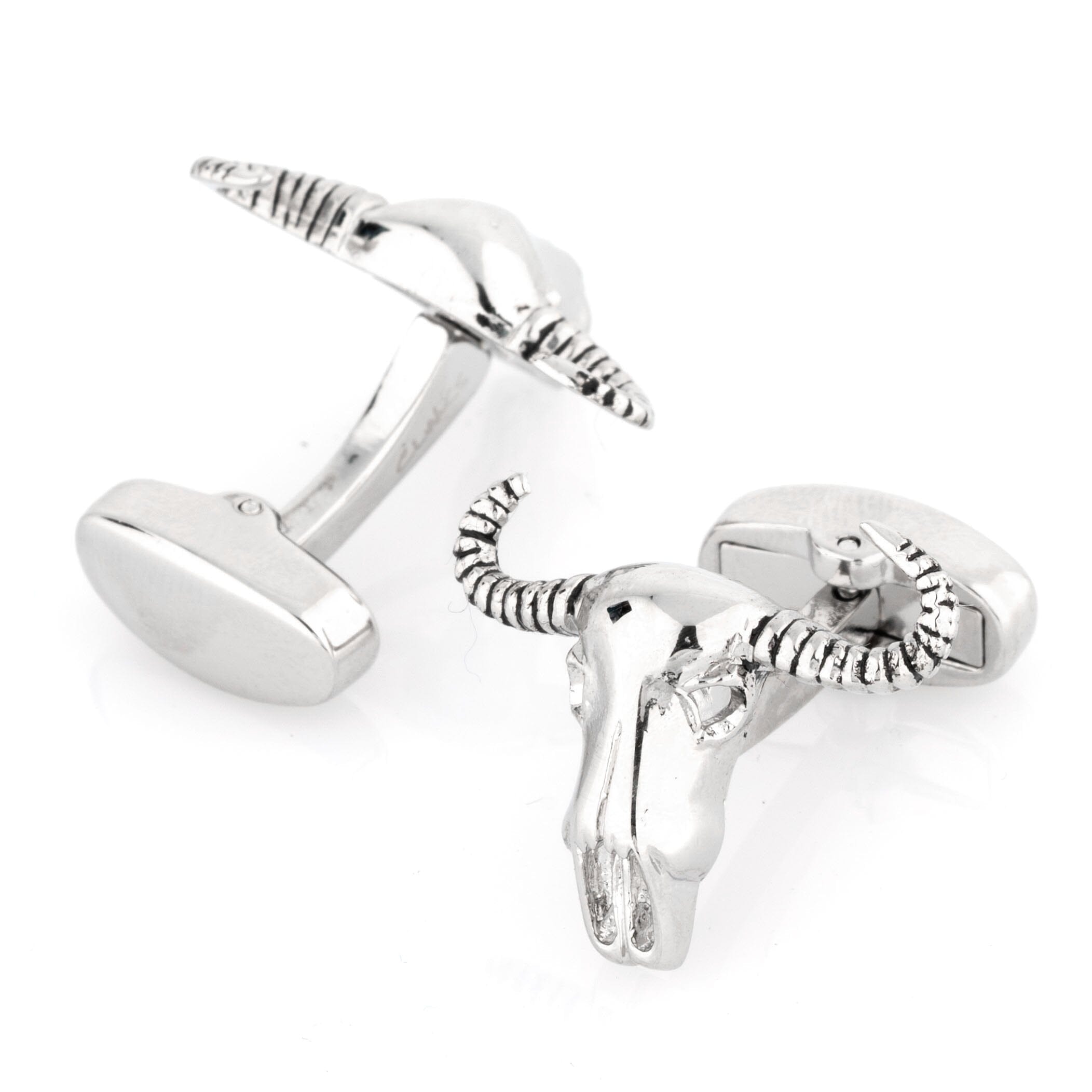 Bulls Head with Horns Cufflinks Novelty Cufflinks Clinks Australia 