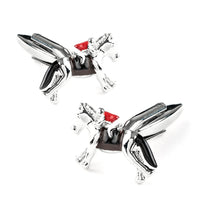 Racing Horses with Jockey (Colour) Cufflinks Novelty Cufflinks Clinks Australia