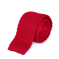 Red Knitted Tie Ties Cuffed.com.au