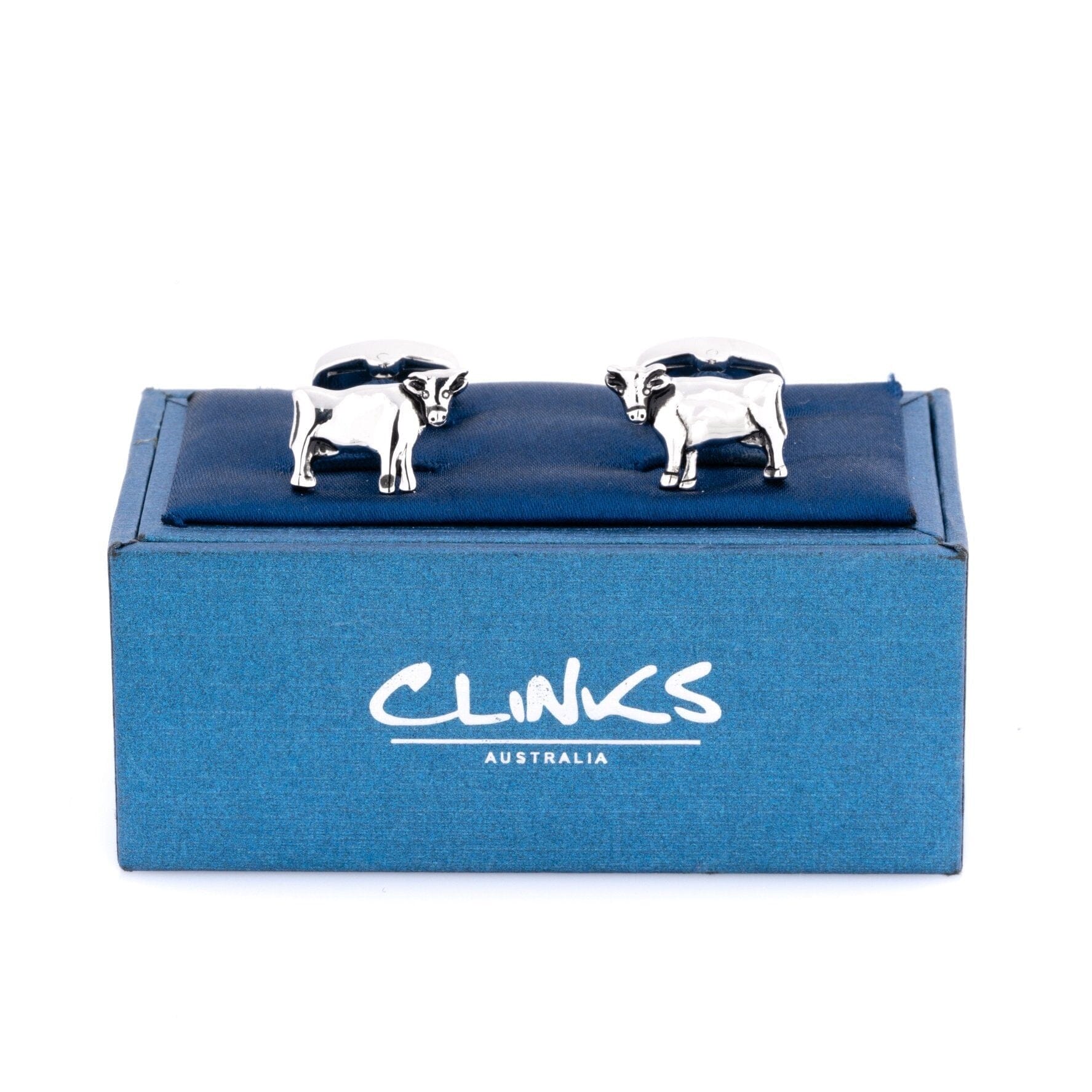 Silver Cow Cufflinks Novelty Cufflinks Clinks Australia 