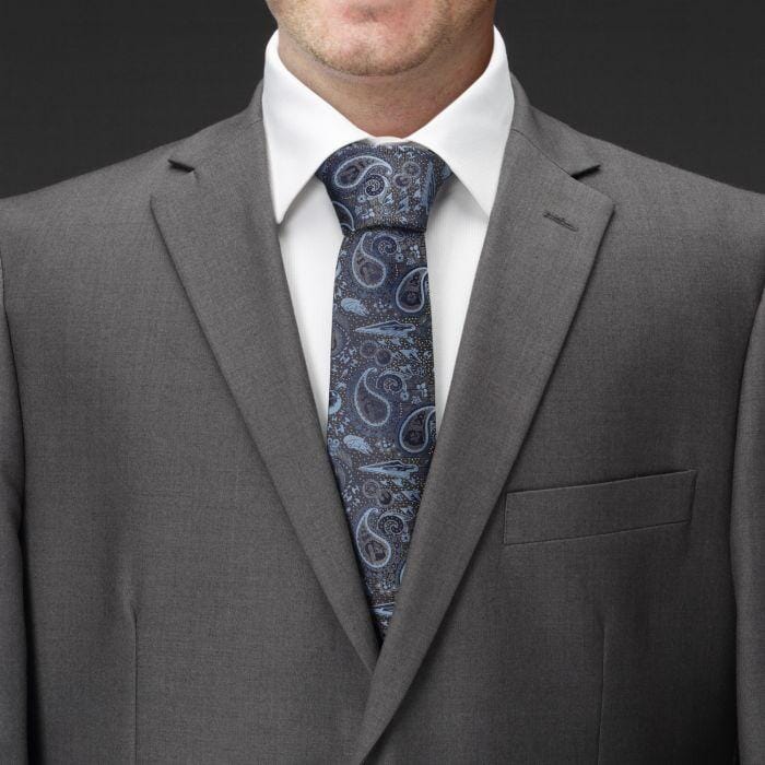 Vader Paisley Blue and Gray Star Wars Men's Tie Ties Star Wars 
