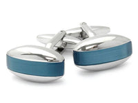 Aqua Blue Cateye Cufflinks Classic & Modern Cufflinks Clinks Australia