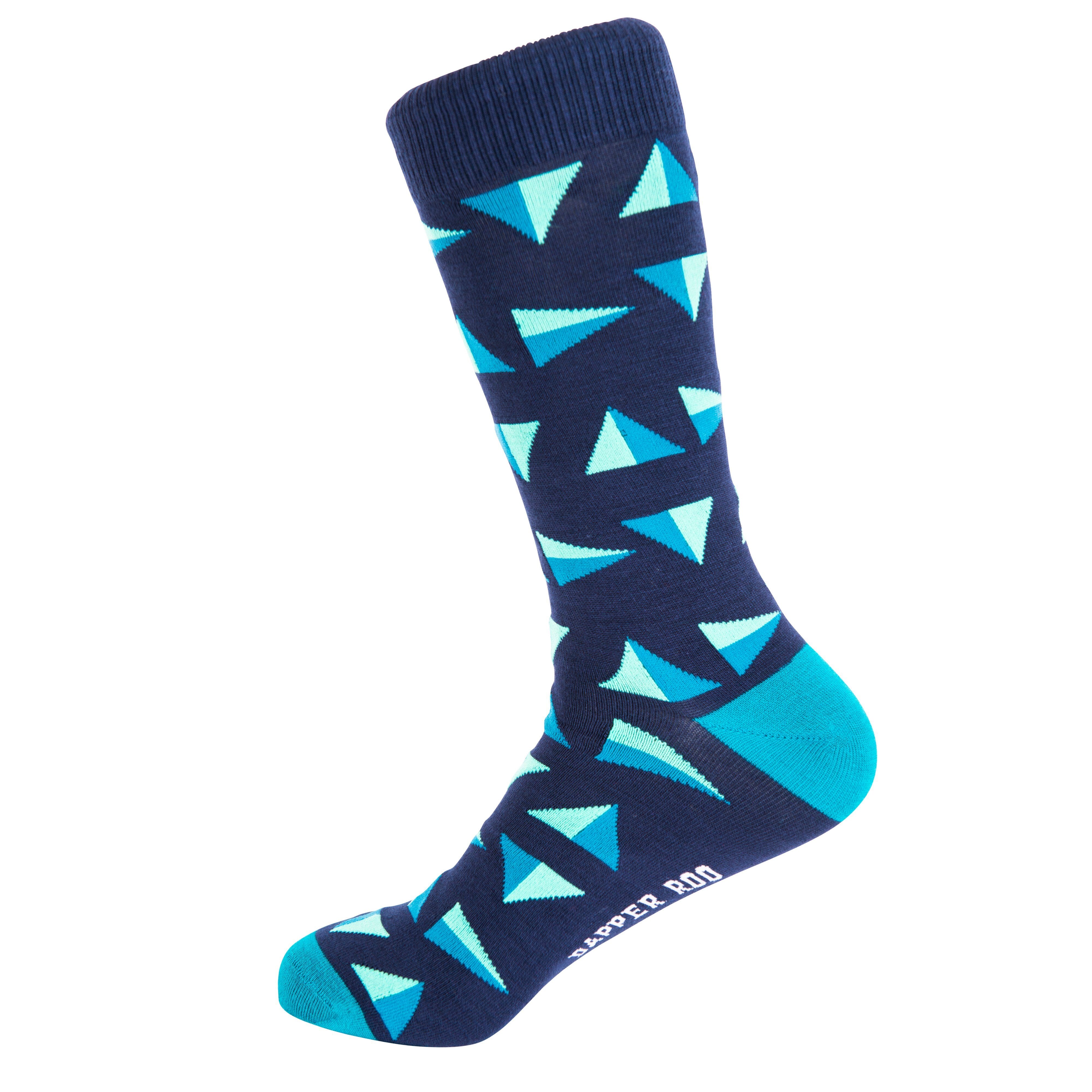 Geometric Triangle Bamboo Socks by Dapper Roo Socks Dapper Roo 