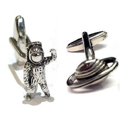 Astronaut and Planet Cufflinks Novelty Cufflinks Clinks Australia Astronaut and Planet Cufflinks 