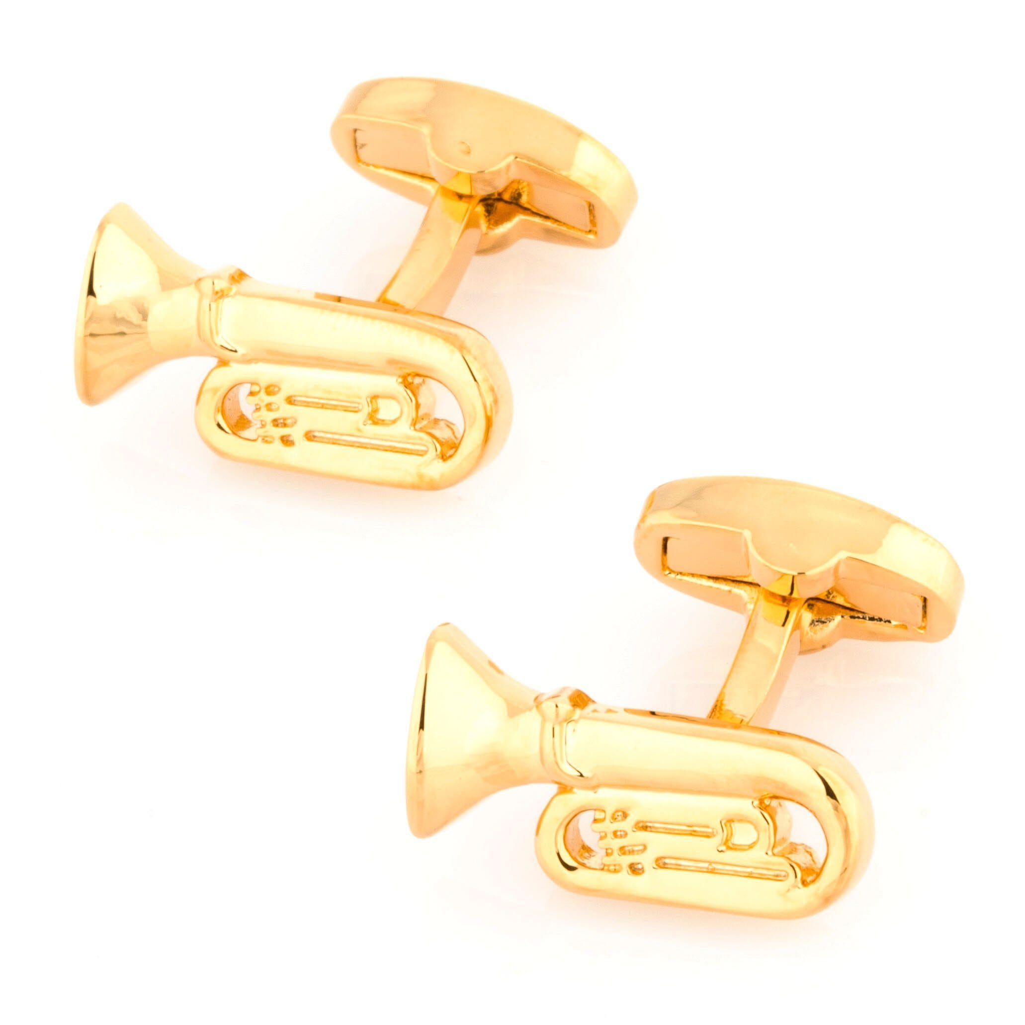 Tuba Cufflinks Gold Novelty Cufflinks Clinks Australia 