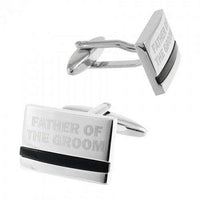 Father of the Groom Laser Etched Onyx Silver Wedding Cufflinks Wedding Cufflinks Clinks Australia