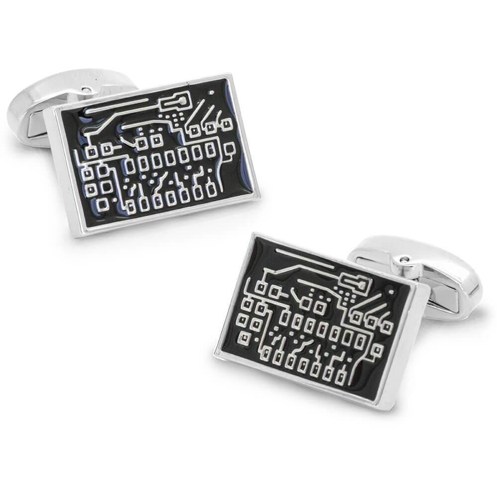 Black Circuit Board Cufflinks Novelty Cufflinks Clinks Australia Black Circuit Board Cufflinks 