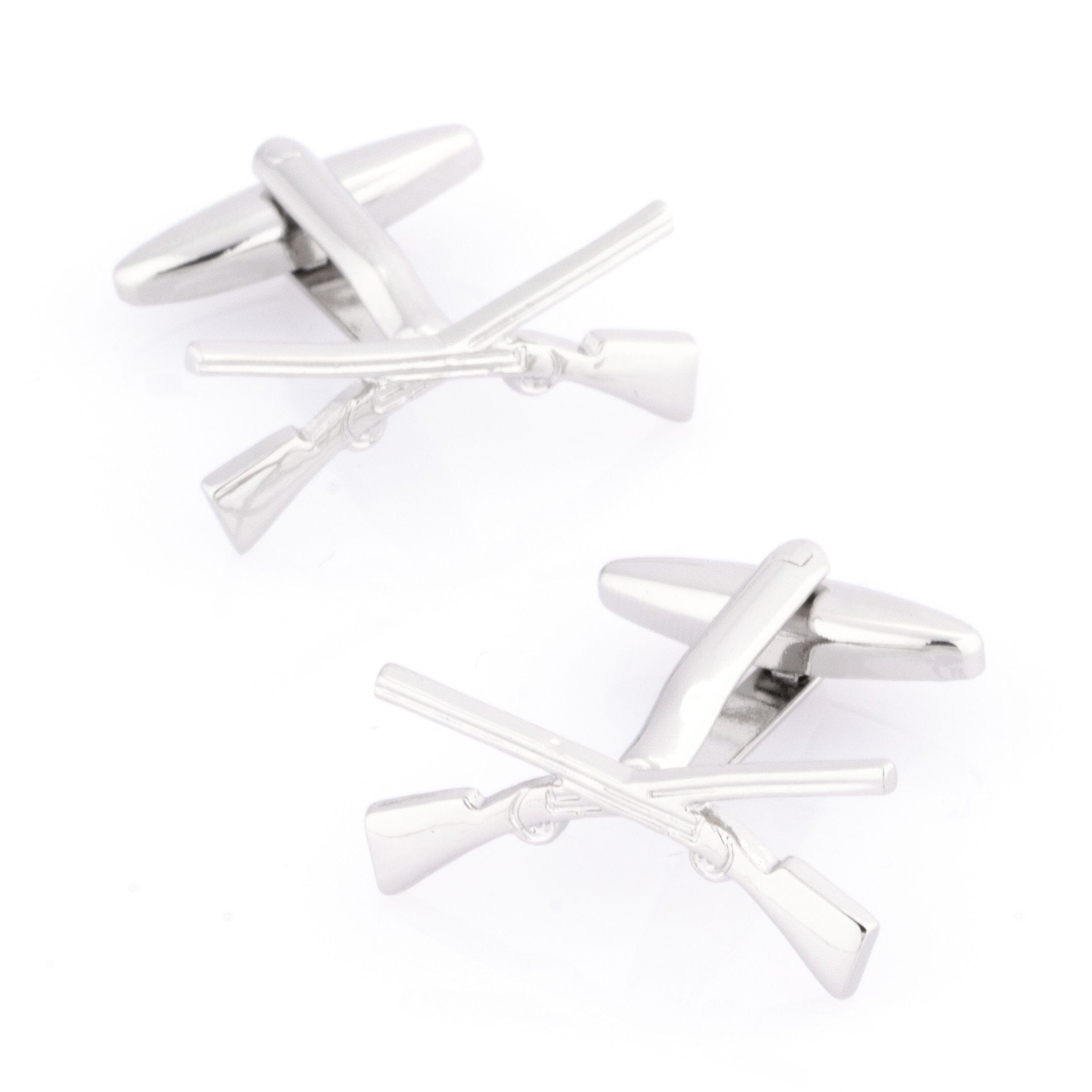 Crossed Rifle Cufflinks Novelty Cufflinks Clinks Australia 