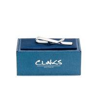 Shiny Silver Tie Bar Tie Clips Clinks