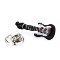 Black Electric Guitar Lapel Pin Lapel Pin Clinks Default