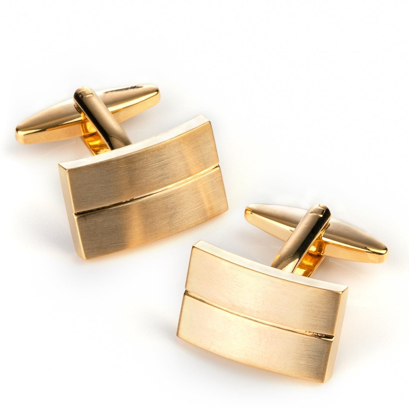 Classic Gold - Single Line Cufflinks Classic & Modern Cufflinks Clinks Australia 