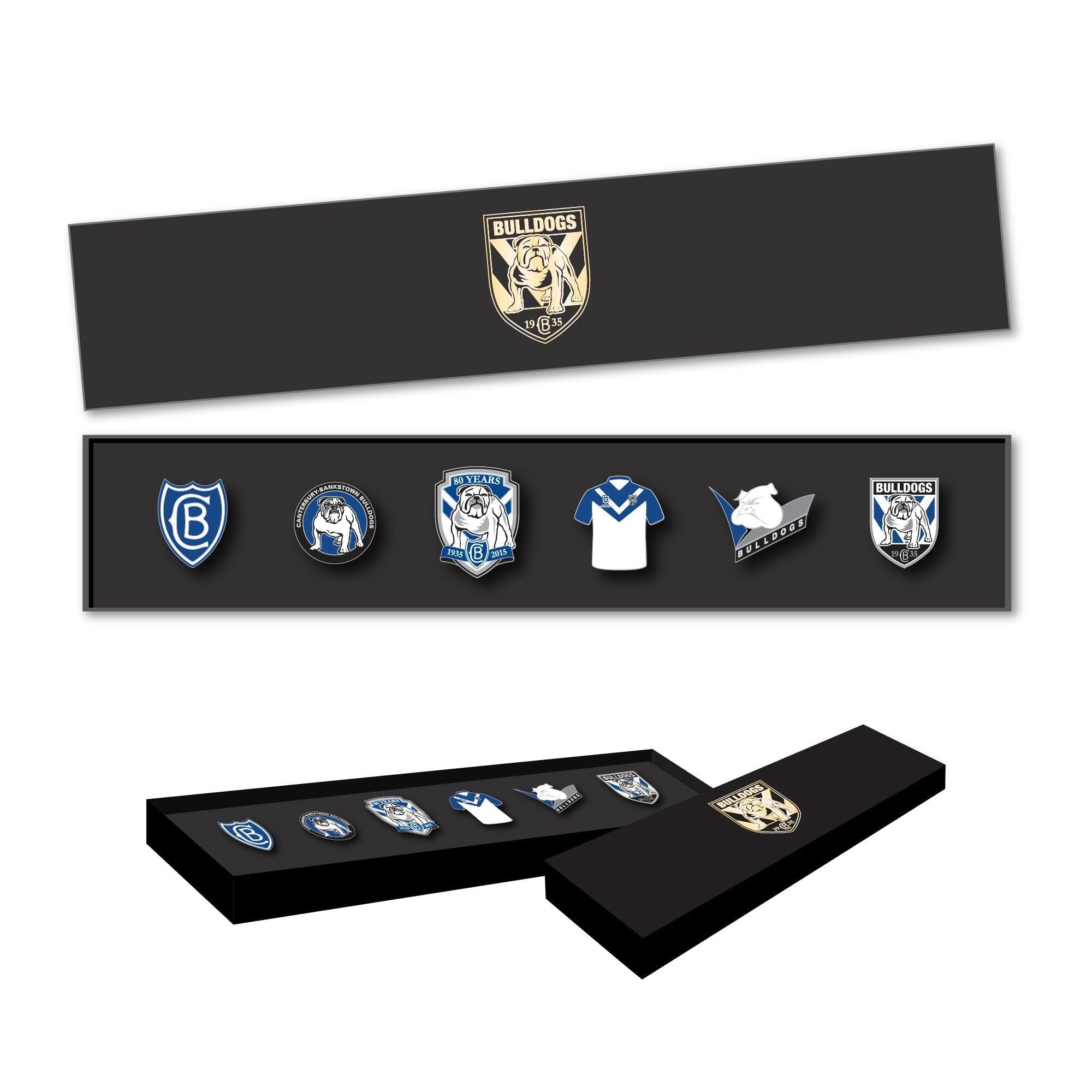 Canterbury-Bankstown Bulldogs Logo NRL Pin Set Lapel Pin Clinks 