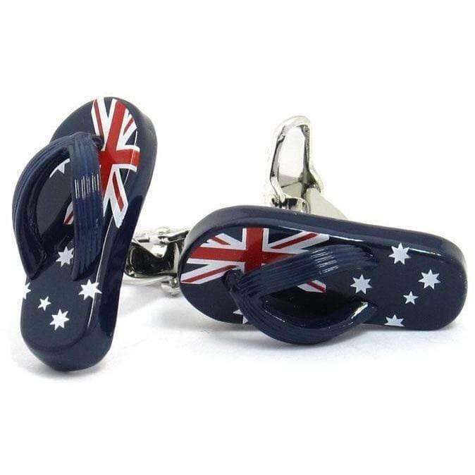 Australian Flag "Aussie" Thong Cufflinks Novelty Cufflinks Clinks Australia Australian Flag "Aussie" Thong Cufflinks 