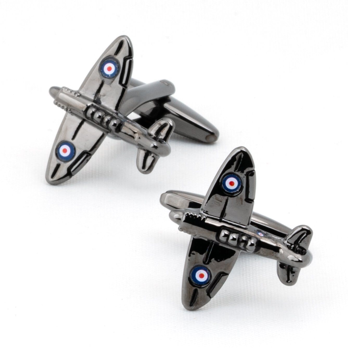 Spitfire Airplane Gunmetal Cufflinks Novelty Cufflinks Clinks Australia 