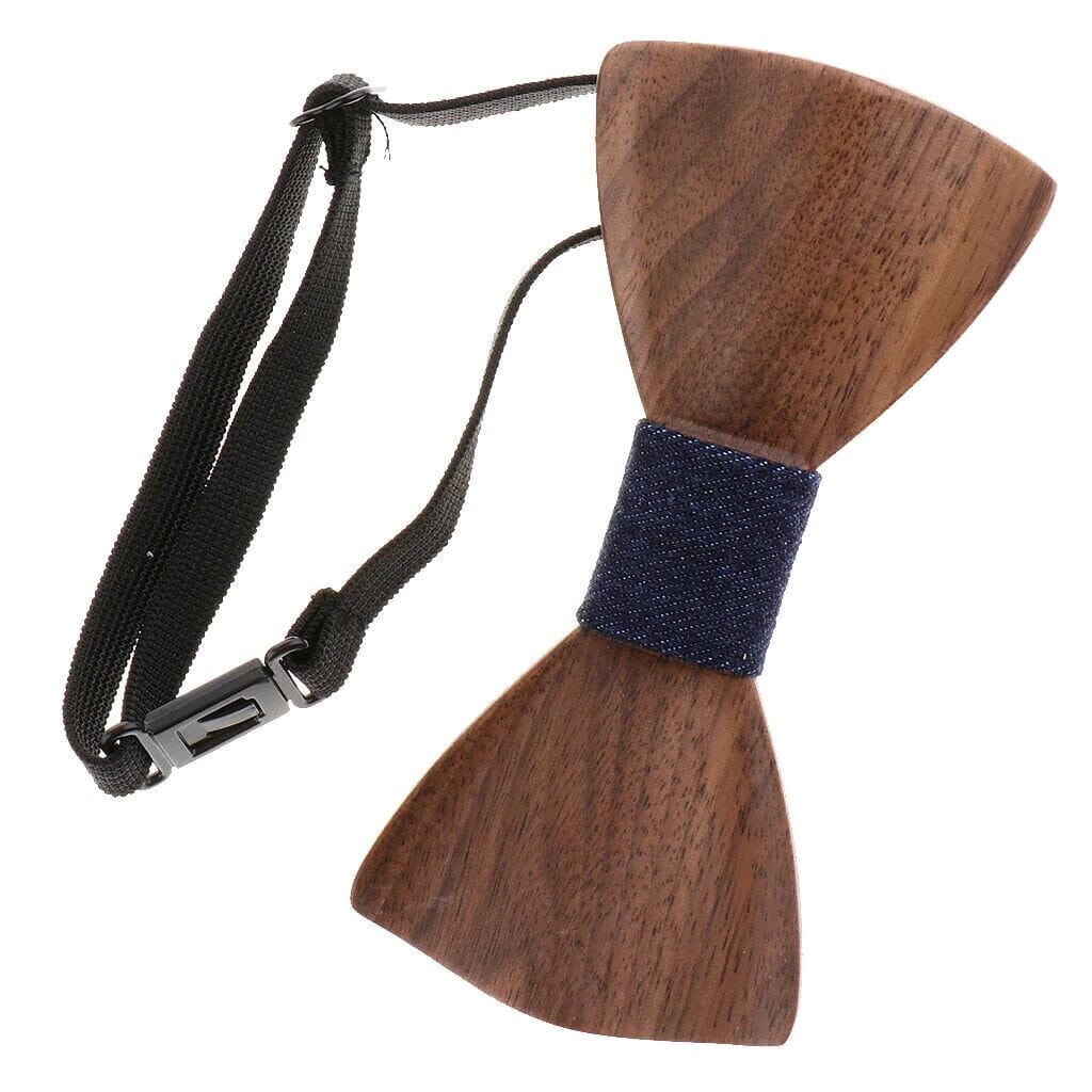 Dark Wood Denim Adult Bow Tie Bow Ties Clinks 