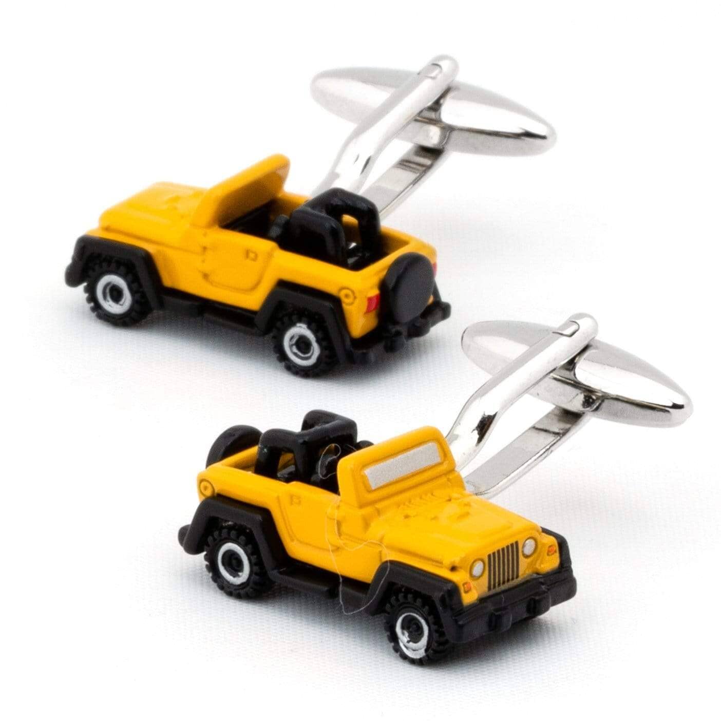 Yellow Jeep Cufflinks Novelty Cufflinks Clinks Australia Yellow Jeep Cufflinks 
